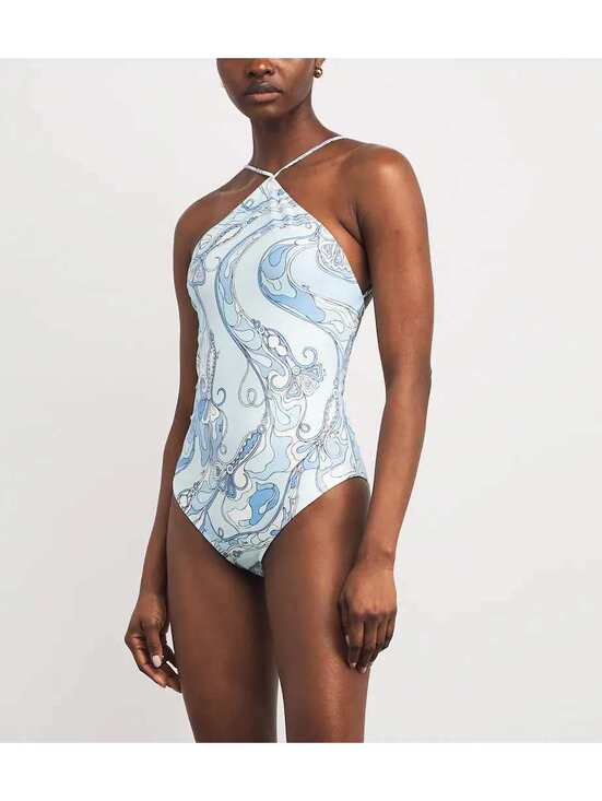 Emilio Pucci Other - Emilio PUCCI Orchidee Halterneck Swimsuit NEW Size Small